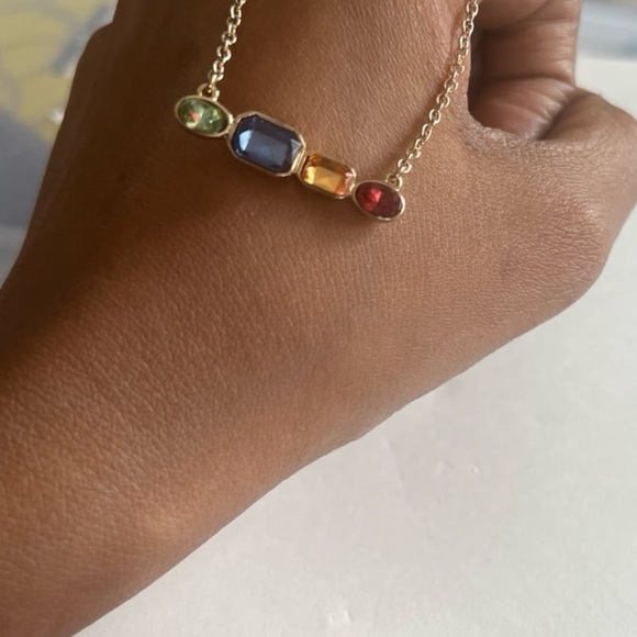 Simple multicolor gemstone necklace from banana republic - Picture 9 of 12